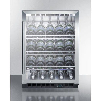 Summit All-Refrigerator Summit 24" Wide Single Zone Built-In Commercial Wine Cellar SCR610BLCHCSS