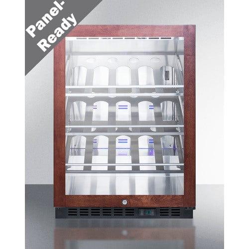 Summit Beverage Center Summit  24&quot; Wide Single Zone Built-In Commercial Wine Cellar SCR610BLCHPNR