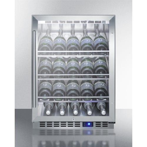 Summit All-Refrigerator Summit 24" Wide Single Zone Outdoor Commercial Wine Cellar SCR611GLOSCH