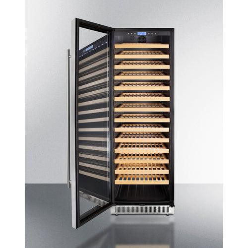 Summit Wine Cellar Summit 24&quot; Wide Single Zone Wine Cellar SWC1926BCSSLHD