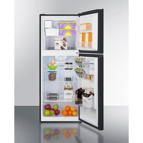 Summit Refrigerators Summit 24&quot; Wide Top Mount Refrigerator-Freezer with Icemaker FF1087BIM