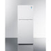 Summit Refrigerators Summit 24" Wide Top Mount Refrigerator-Freezer with Icemaker FF1088WIM