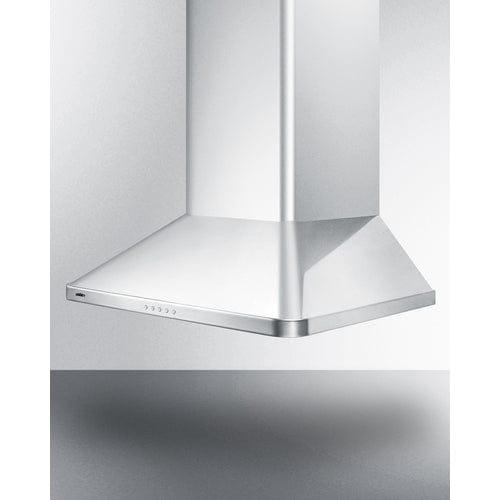 Summit Range Hoods Summit 24&quot; Wide Wall-Mounted Range Hood, ADA-Compliant SEH3624SSADA