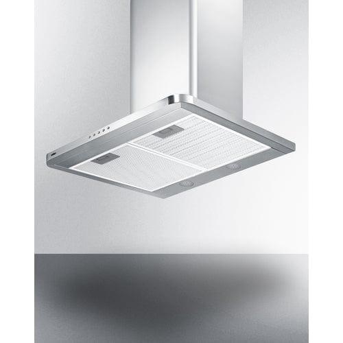 Summit Range Hoods Summit 24" Wide Wall-Mounted Range Hood, ADA-Compliant SEH3624SSADA