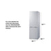 Summit Refrigerators Summit 24" Wide Wide Bottom Mount Refrigerator-Freezer