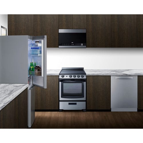 Summit Refrigerators Summit 24&quot; Wide Wide Bottom Mount Refrigerator-Freezer