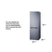Summit Refrigerators Summit 24" Wide Wide Bottom Mount Refrigerator-Freezer