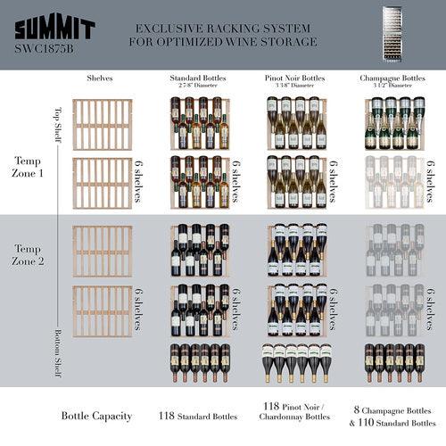 Summit Wine Cellar Summit 24&quot; Wide Wine Cellar SWC1875B