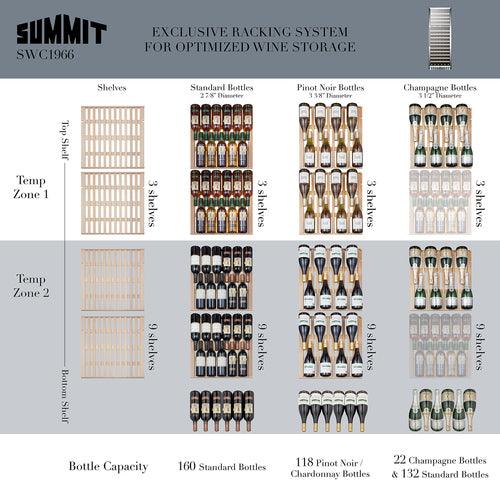 Summit Wine Cellar Summit 24&quot; Wide Wine Cellar SWC1966CSS