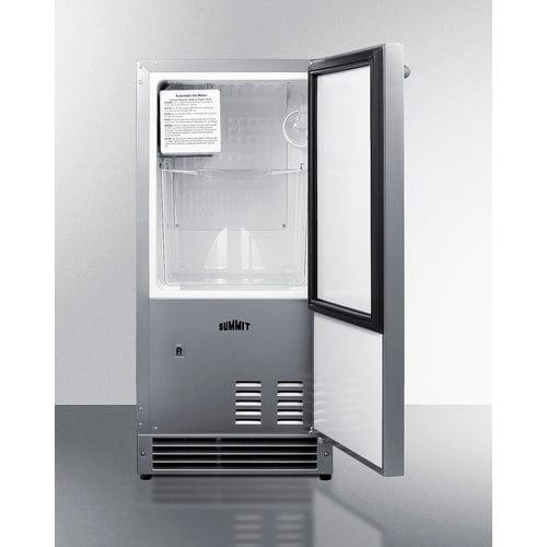 Summit Ice Makers Summit 25 lb. Drain-Free Icemaker, ADA Compliant BIM26H32