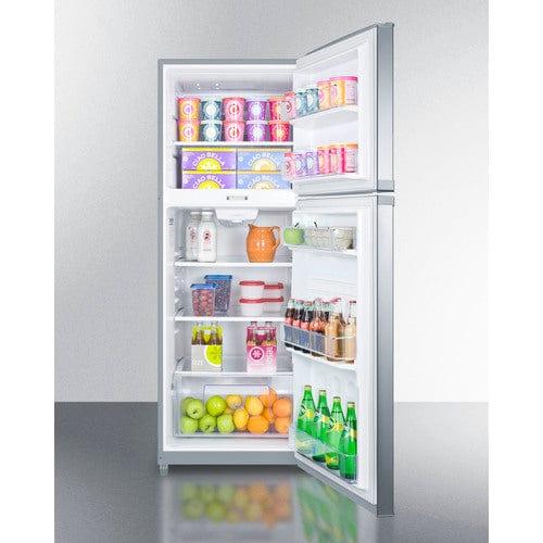 Summit Refrigerators Summit 26&quot; Wide Top Mount Refrigerator-Freezer FF1427SSLLF2