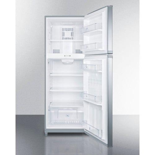 Summit Refrigerators Summit 26&quot; Wide Top Mount Refrigerator-Freezer FF1427SSLLF2