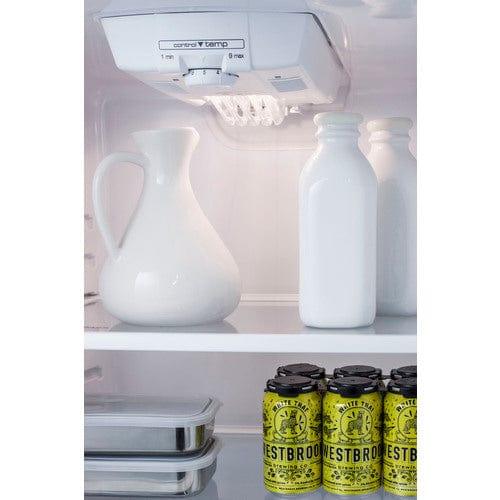 Summit Refrigerators Summit 26" Wide Top Mount Refrigerator-Freezer FF1427SSLLF2