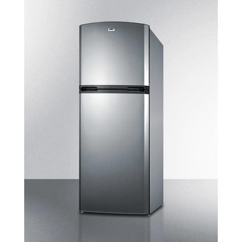 Summit Refrigerators Summit 26&quot; Wide Top Mount Refrigerator-Freezer With Icemaker FF1427SSIM