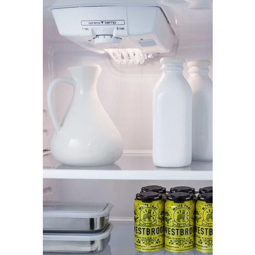 Summit Refrigerators Summit 26" Wide Top Mount Refrigerator-Freezer With Icemaker FF1427SSIM
