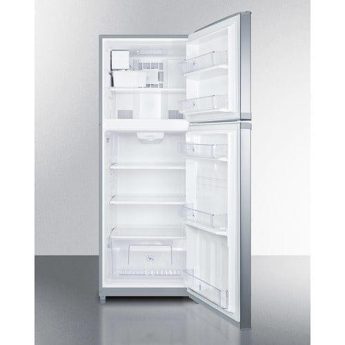 Summit Refrigerators Summit 26&quot; Wide Top Mount Refrigerator-Freezer With Icemaker FF1427SSIM