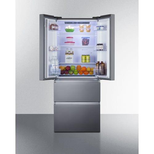 Summit Refrigerators Summit 27.5&quot; Wide French Door Refrigerator-Freezer FDRD152PL