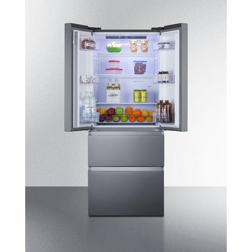Summit Refrigerators Summit 27.5" Wide French Door Refrigerator-Freezer FDRD152PL