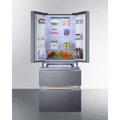 Summit Refrigerators Summit 27.5" Wide French Door Refrigerator-Freezer FDRD152PL