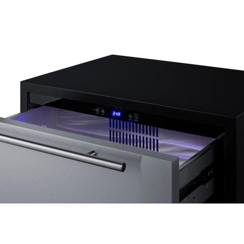 Summit Outdoor All-Refrigerator Summit 27" Wide 2-Drawer All-Refrigerator, ADA Compliant SPR275OS2DADA