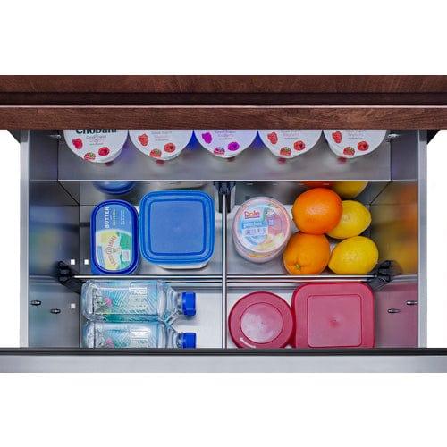 Summit Outdoor All-Refrigerator Summit 27" Wide 2-Drawer All-Refrigerator (Panels Not Included) SPR275OS2DPNR