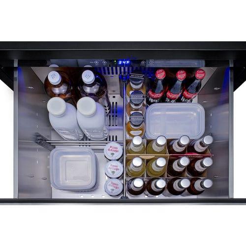 Summit Outdoor All-Refrigerator Summit 27" Wide 2-Drawer All-Refrigerator (Panels Not Included) SPR275OS2DPNR