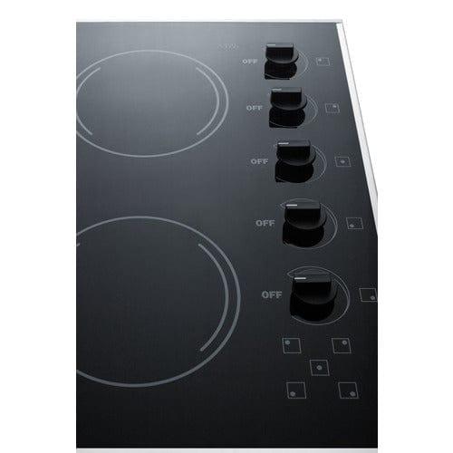 Summit Summit 27&quot; Wide 230V 5-Burner Radiant Cooktop CR5B273B