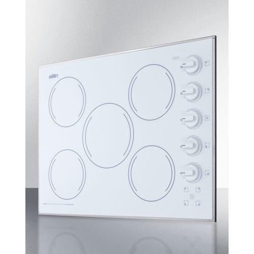 Summit Summit 27" Wide 230V 5-Burner Radiant Cooktop CR5B274W