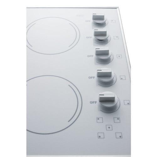Summit Summit 27" Wide 230V 5-Burner Radiant Cooktop CR5B274W