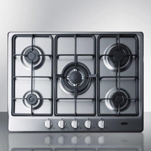 Summit Summit 27" Wide 5-Burner Gas Cooktop GC527SS