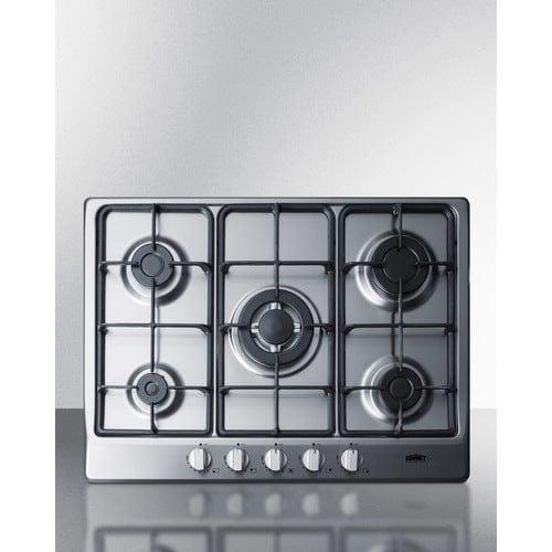 Summit Summit 27" Wide 5-Burner Gas Cooktop GC527SS