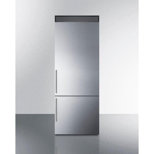 Summit Refrigerators Summit 28" Wide Bottom Freezer Refrigerator FFBF279SSXH72