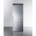 Summit Refrigerators Summit 28" Wide Bottom Freezer Refrigerator FFBF279SSXH72