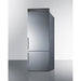Summit Refrigerators Summit 28" Wide Bottom Freezer Refrigerator FFBF279SSXH72