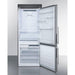 Summit Refrigerators Summit 28" Wide Bottom Freezer Refrigerator FFBF279SSXH72