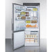 Summit Refrigerators Summit 28" Wide Bottom Freezer Refrigerator FFBF279SSXH72LHD