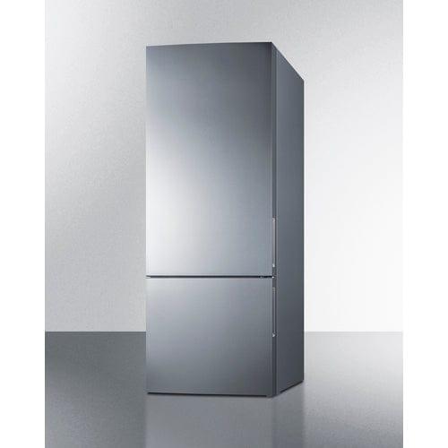 Summit Refrigerators Summit 28" Wide Bottom Freezer Refrigerator FFBF279SSXIM