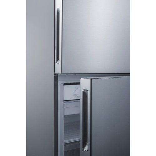 Summit Refrigerators Summit 28&quot; Wide Bottom Freezer Refrigerator FFBF279SSXIM