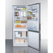 Summit Refrigerators Summit 28" Wide Bottom Freezer Refrigerator FFBF279SSXIM