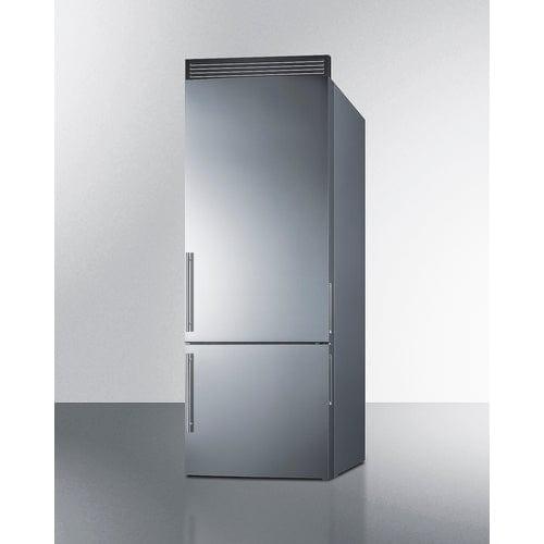 Summit Refrigerators Summit 28&quot; Wide Bottom Freezer Refrigerator FFBF279SSXIMH72