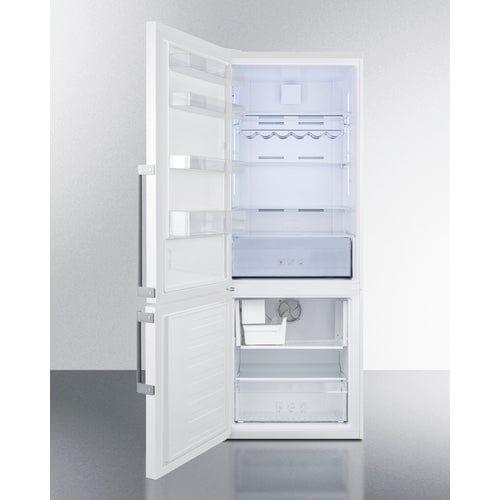 Summit Refrigerators Summit 28" Wide Bottom Freezer Refrigerator FFBF281WLHD