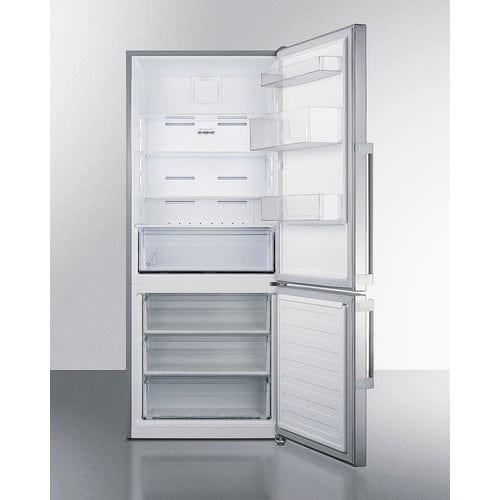 Summit Refrigerators Summit 28&quot; Wide Bottom Freezer Refrigerator FFBF283SS