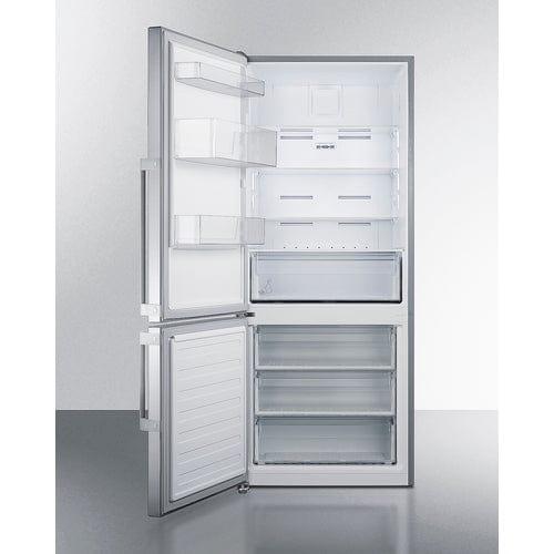 Summit Refrigerators Summit 28" Wide Bottom Freezer Refrigerator FFBF283SSLHD