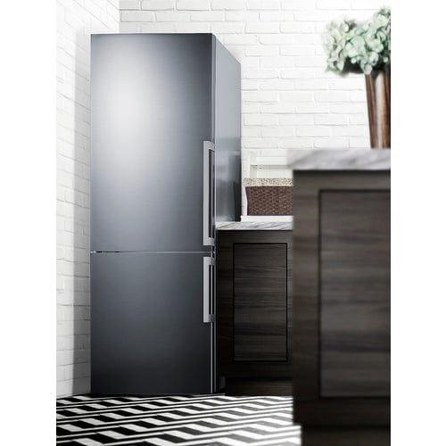 Summit Refrigerators Summit 28" Wide Bottom Freezer Refrigerator FFBF283SSLHD