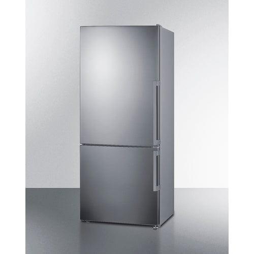 Summit Refrigerators Summit 28&quot; Wide Bottom Freezer Refrigerator FFBF283SSLHD