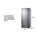 Summit Refrigerators Summit 28" Wide Bottom Freezer Refrigerator FFBF284SSIM