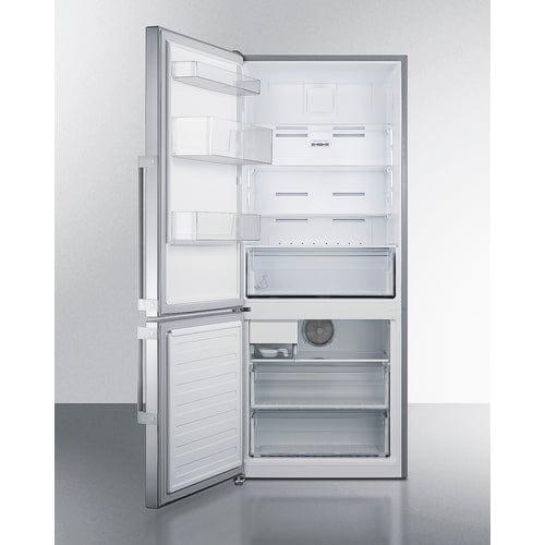 Summit Refrigerators Summit 28" Wide Bottom Freezer Refrigerator FFBF284SSIMLHD