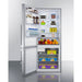 Summit Refrigerators Summit 28" Wide Bottom Freezer Refrigerator FFBF284SSIMLHD