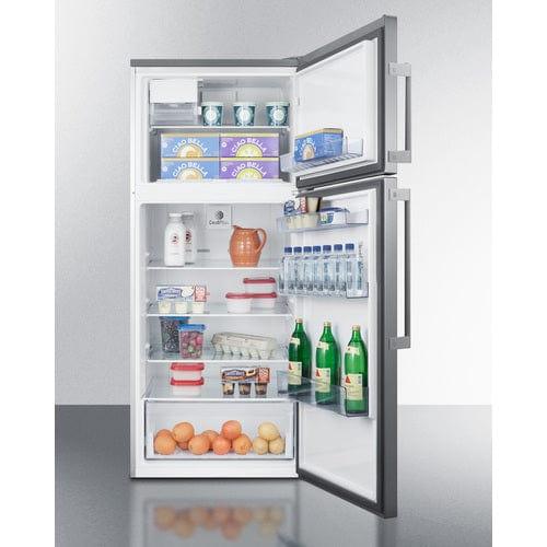 Summit Refrigerators Summit 28&quot; Wide Top Mount Refrigerator-Freezer With Icemaker FF1512SSIM