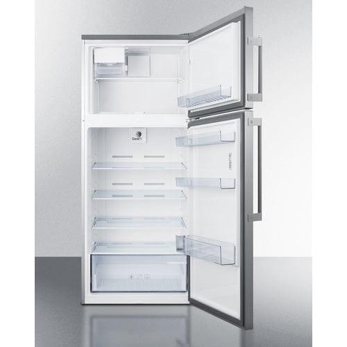 Summit Refrigerators Summit 28&quot; Wide Top Mount Refrigerator-Freezer With Icemaker FF1512SSIM